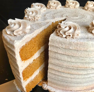 8" Full Sized Pumpkin Snickerdoodle Cake