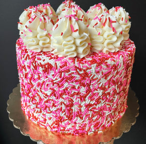 Red Velvet Sprinkle Cake