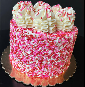 Valentine Funfetti Cake